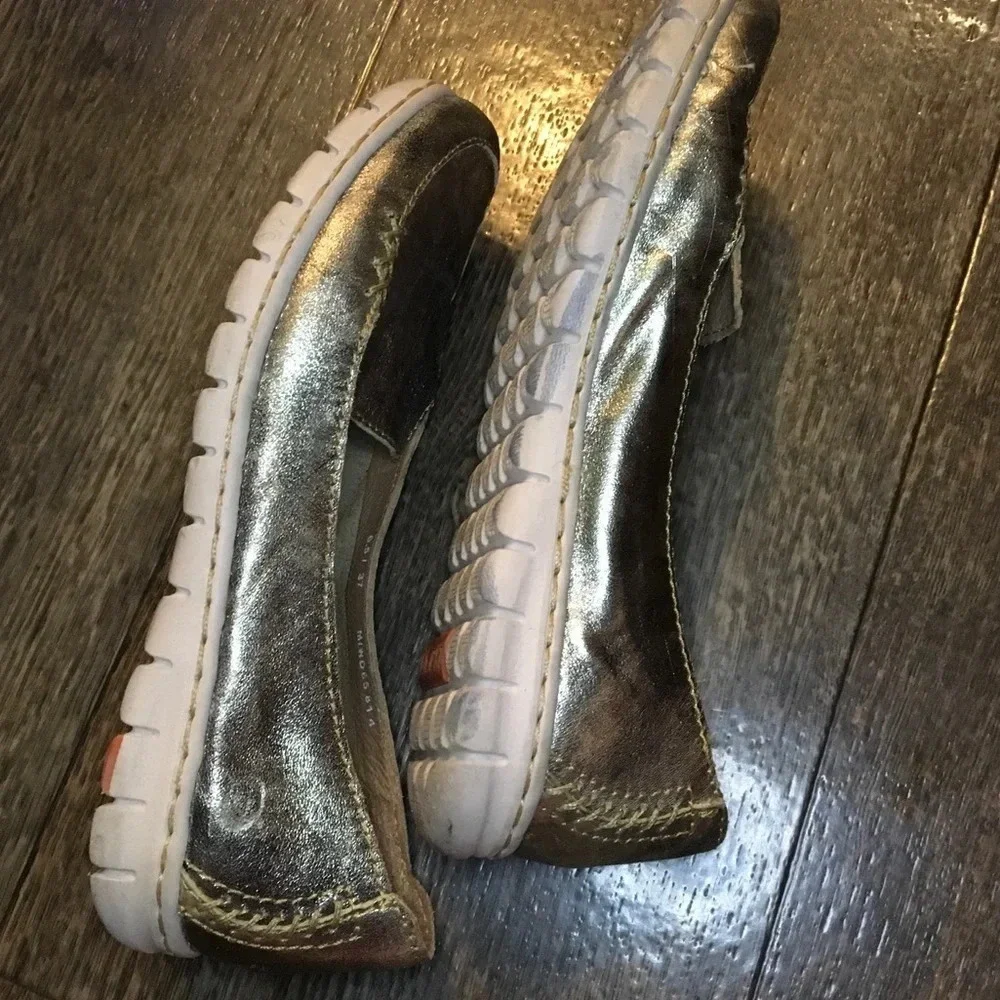 Born Pewter Color Slide On Loafers Women’s Size 6.5